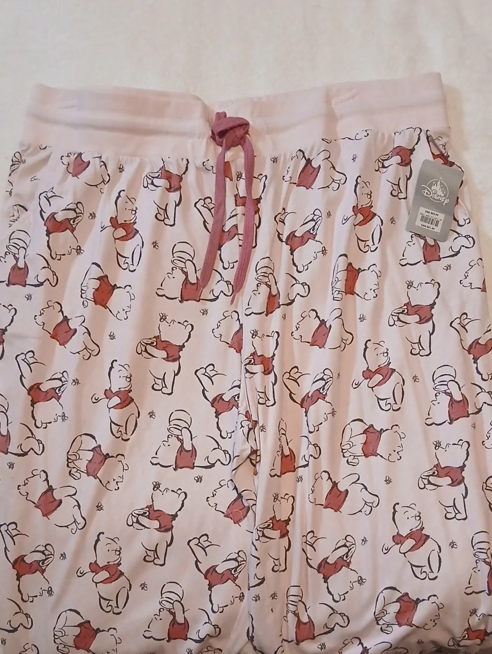 NWT Disney Winnie the Pooh Lounge Pants PJ Pajama Bottoms Disney Store 2XL